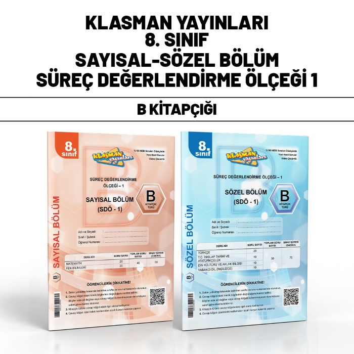 KLASMAN 08.SINIF SÜREÇ DEĞ(SDÖ) SAY/SÖZ 1-B -25-26